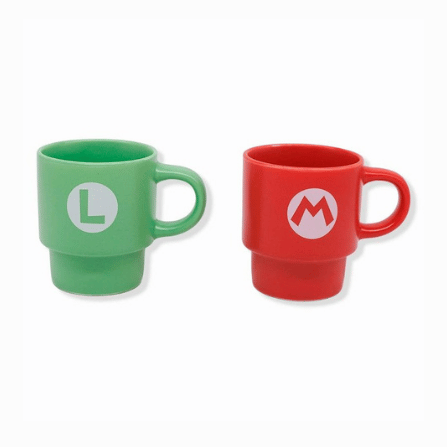 Kit 2 Canecas Empilháveis Super Mario e Luigi 180ml com Suporte Zonacriativa - Imagem 4