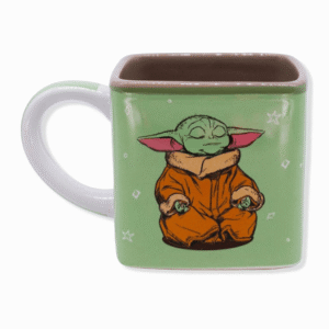 Caneca Cubo Baby Yoda Grogu Star Wars Força no Café 300ml Zonacriativa