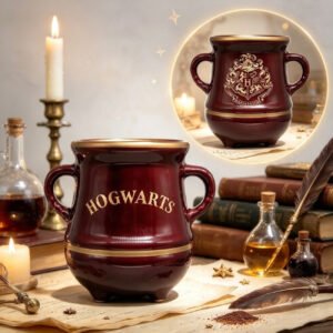 Caneca 3D Poção Hogwarts Dourada Harry Potter 350ml Zonacriativa