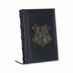 Caderno Harry Potter Hogwarts Brasão Metal 96 Folhas Pautadas Zonacriativa