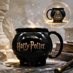Caneca 3D Caldeirão Hogwarts Harry Potter 500ml Zonacriativa